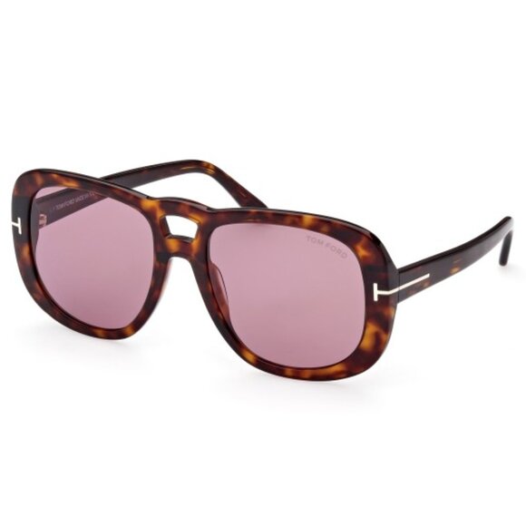 NEW FT1012/S 52Y TOM FORD BILLIE TF1012 ECO 52Y WOMEN BROWN VIOLET SUNGLASSES main image 4
